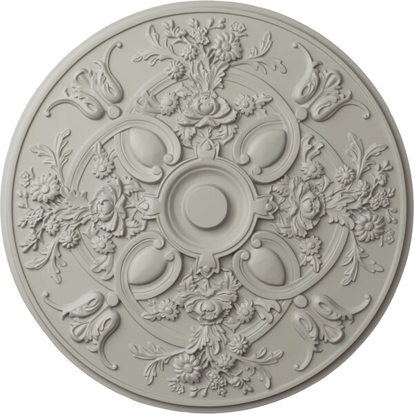 Ekena Millwork Baile Ceiling Medallion (Fits Canopies up to 6"), Hand-Painted Pot of Cream, 31 1/4"OD x 2 1/4"P CM31BAPCF - main